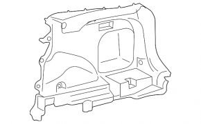 Обшивка арки права Toyota Rav4 19-24 чорна