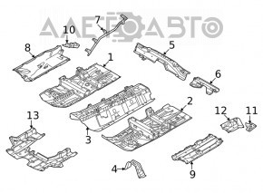 Защита двигателя задняя Nissan Rogue 21-26 JP built