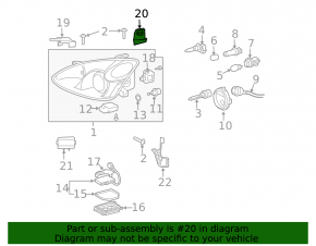 Крепление левой фары верхнее внешнее Lexus RX300 RX330 RX350 RX400h 04-09