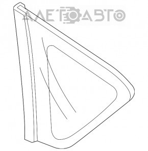 Боковая форточка левая Mazda3 03-09 HB