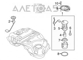 Топливный насос бензонасос Mazda CX-5 17-25 2.5 AWD