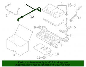 Клемма плюсовая Audi A3 8V 15-16