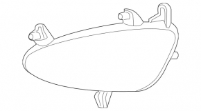 Противотуманная фара птф правая Mercedes W221 07-09 DEPO