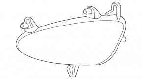 Противотуманная фара птф правая Mercedes W221 07-09