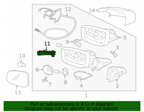Поворотник зеркала правый Volvo XC60 14-17