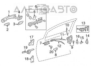 Ограничитель двери передней правой Lexus CT200h 11-14