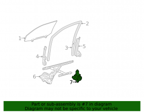 Мотор стеклоподъемника задний левый Lexus GS300 GS350 GS430 GS450h 06-07