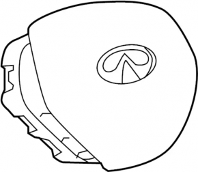 Подушка безопасности airbag в руль водительская Infiniti QX30 17-19