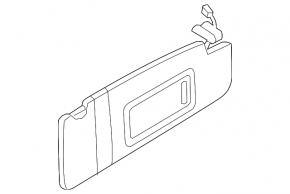 Козырек правый Audi A4 B8 08-12 дорест седан