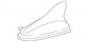 Антенна Hyundai Sonata 15-17 плавник, 2 провода