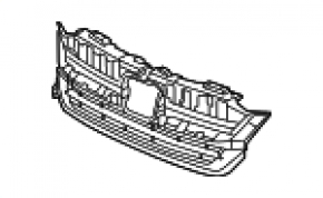 Основа решітки радіатора grill Honda Pilot 19-22 чорна