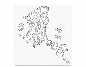 Передняя крышка двигателя HYUNDAI SONATA 15-19 1.6т