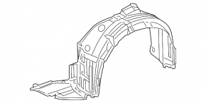 Підкрилок передній лівий Lexus GS350 GS450h 08-11