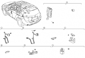 Проводка дверей передня права Toyota Highlander 08-10 мала