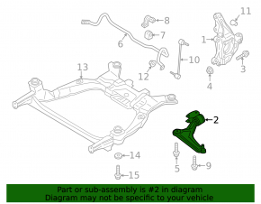 Рычаг нижний передний левый Ford Fusion mk5 17-20