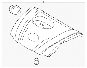 Накладка двигателя Mazda 3 19-23 2.5