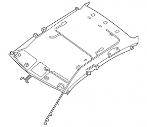Обшивка потолка Nissan Maxima A36 16-18 без люка