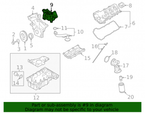 Масляный насос ДВС Ford Explorer 16-19 3.5 T35PDED