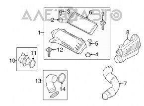 Воздухоприемник воздуховод Mini Cooper Countryman R60 10-16