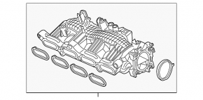 Коллектор впускной Honda CRV 17-22 1.5Т