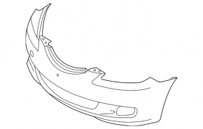 Бампер передній голий Mazda3 03-09 HB Sport