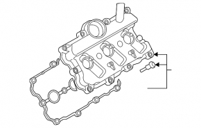 Кришка клапанна права Audi A6 C7 16-18 3.0T CREC