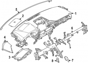 Труба подторпедная усиление Mazda CX-90 24-26 под проекцию