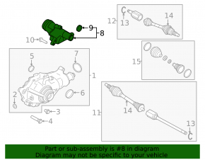 Кронштейн переднего редуктора Land Rover Range Rover Velar 18-26