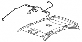 Обшивка потолка Chevrolet Volt 11-15