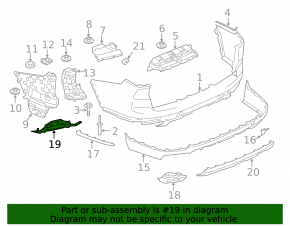 Кронштейн насадки глушителя правый BMW X7 G07 19-26