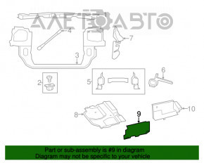 Защита арки боковая левая Dodge Grand Caravan 11-20