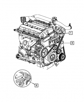Двигатель Dodge Journey 11-19 2.4 ED3 133к компрессия 15,5-15,5-15,5-15,5
