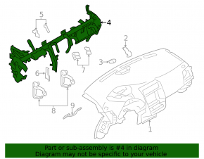 Труба подторпедная усиление Nissan Leaf 11-12