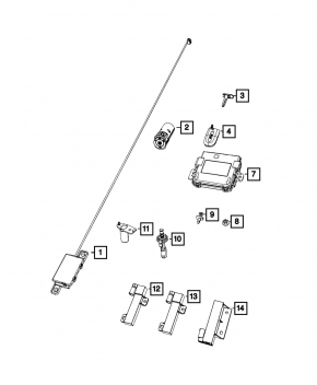 Антенна Keyless Jeep Grand Cherokee WL 21-26