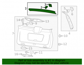 Обшивка двери багажника верхняя Porsche Cayenne 958 11-14 беж