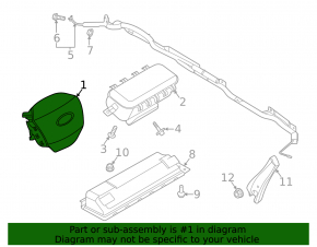 Подушка безопасности airbag в руль водительская Ford Explorer 20-25