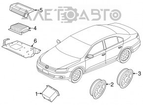Динамик дверной передний левый VW Passat 20-22