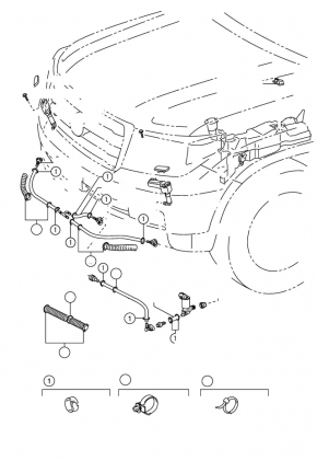 Заглушка омивача фари ліва Toyota Land Cruiser 13-15 чорна