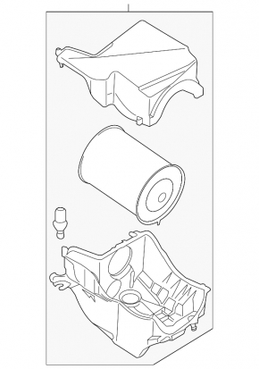 Корпус воздушного фильтра Ford Escape MK3 13-19 2.0T, облом крепления
