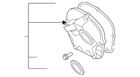 Передняя крышка ГБЦ VW CC 08-17
