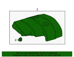 Накладка двигателя Lexus RX350 16-22
