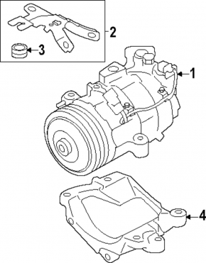 Компресор кондиціонера Subaru Forester 25-26