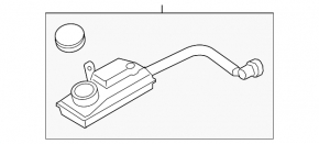 Бачок тормозной жидкости Ford Escape MK3 13-19 с крышкой