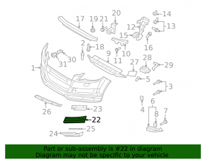 Решетка переднего бампера правая Audi Q7 4L 07-09