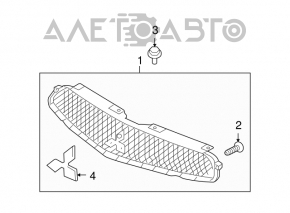 Эмблема значок Mitsubishi задняя крышки багажника Mitsubishi Galant 04-10