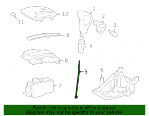 Трос коробки передач Lexus RX300 98-03