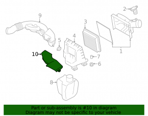 Повітрозабірник Subaru Impreza 24-26 2.0, 2.5