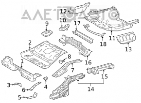 Корыто багажника Toyota Camry v70 18-24 hybrid