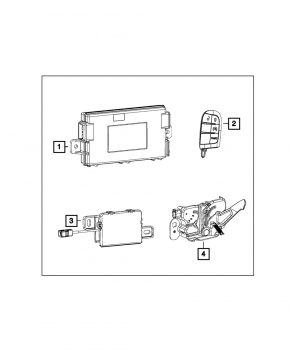 KEYLESS ENTRY ANTENNA Dodge Charger 15-23 рест