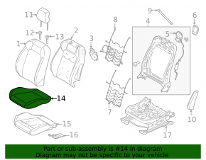 Водительское сиденье Ford Mustang mk6 18-23 без AIRBAG, механическое, купе, черное, ткань, под химчистку, потерто